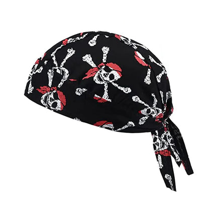 1Pcs Cycling Skull Pirate Cap Hat Bandana Head Wrap Breathable Helmet Liner Anti Sweat UV Sport Headband Scarf for Men and Women