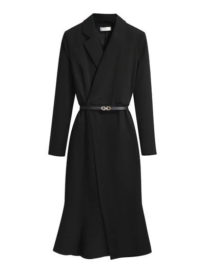 Ele Bla Suit Dr High Waist Fi Tail Women's Faion Autumn New Sle Quali Dr Ele OL Commute Skirt