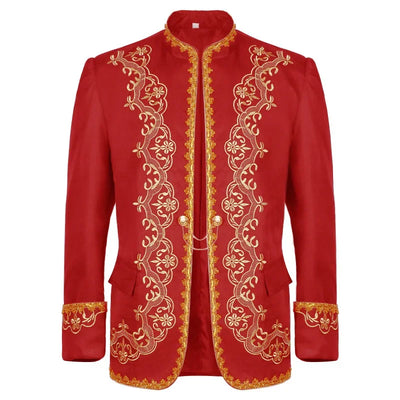 2025 Europe and USA  Gold-encrusted Court Dress Jacket for Men and Women,medieval Prom Performance Clothing,Halloween Costumes