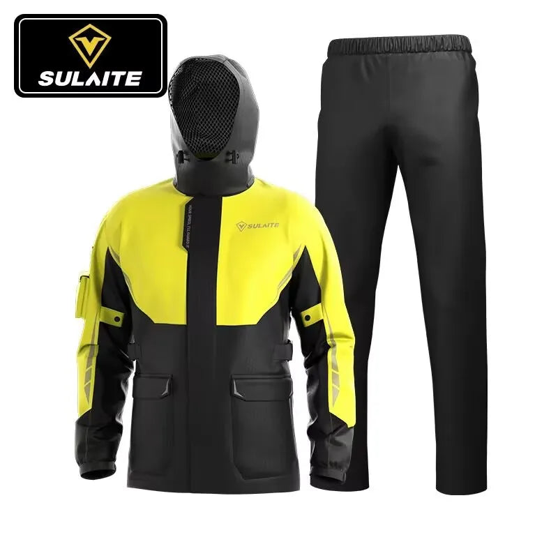 Waterproof Outdoor Raincoat Motorcycle Raincoat For Men Breathable And Comfortable Ultra-thin Rain Coat Motorcycle Suit