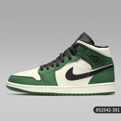 Nike genuine Air Jordan 1 AJ1 men's mid top cushioned sports basketball shoe 852542