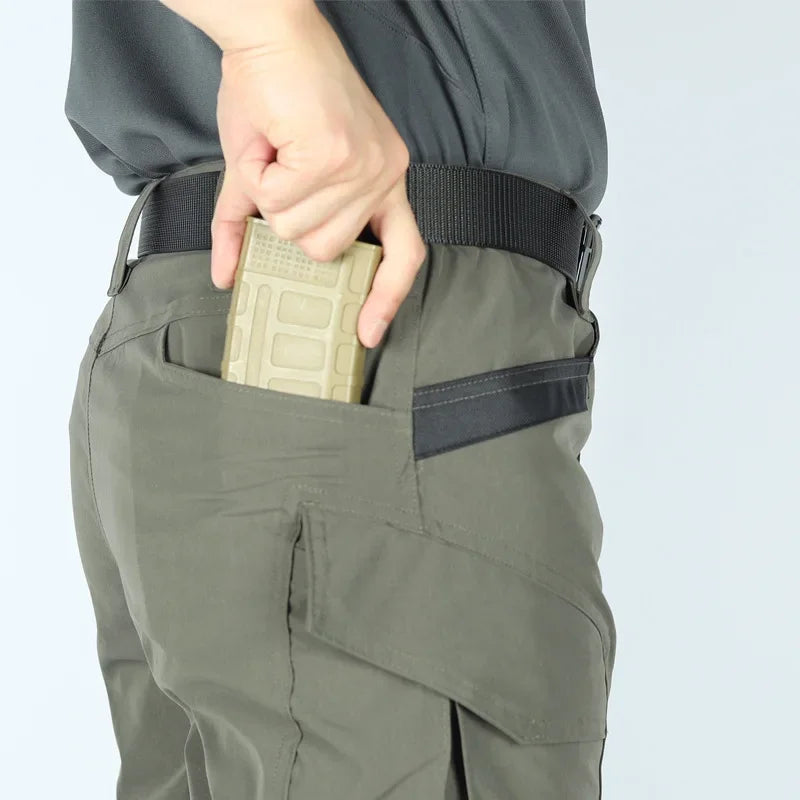 Cargo Pants Outdoor Multi-pocket Tactical Pants Ripstop Waterproof Trousers Male Wear-resistant Training Fishing Workwear Pant