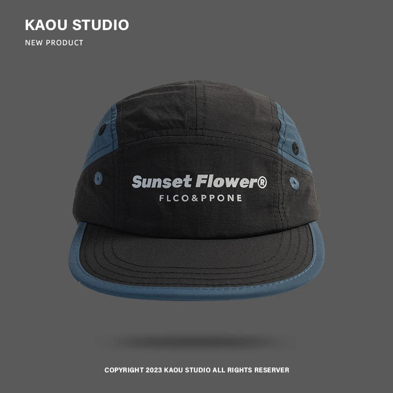 Street Hip-Hop Baseball Cap Men's and Women's Quick-Drying Thin Peaked Cap Wide Brim Sunshade