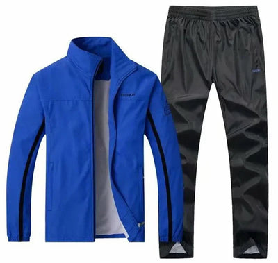 Men's Sportswear Autumn 2 Piece Sets Sports Suit men Jacket+Pant Sweatsuit Male Jogging basketball TrainingTracksuit clothing