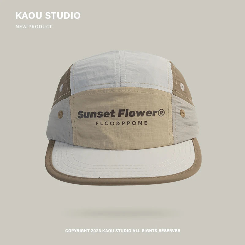 Street Hip-Hop Baseball Cap Men's and Women's Quick-Drying Thin Peaked Cap Wide Brim Sunshade