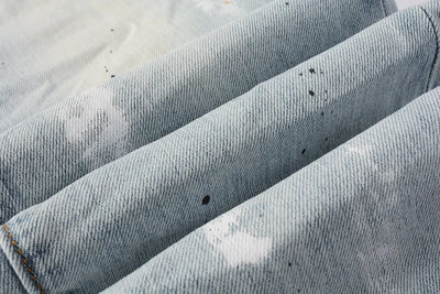 2025  Jeans Men's Vintage High-Waist Skinny  Denim Trousers Low-Rise Repairable Top Quality Streetwear Pants 9006