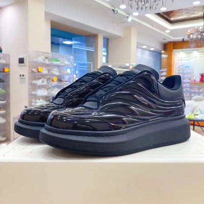 Handcrafted Leather Casual Sneakers Man Platform Trainers Unisex Originality Flat Loafers Men's Footwear