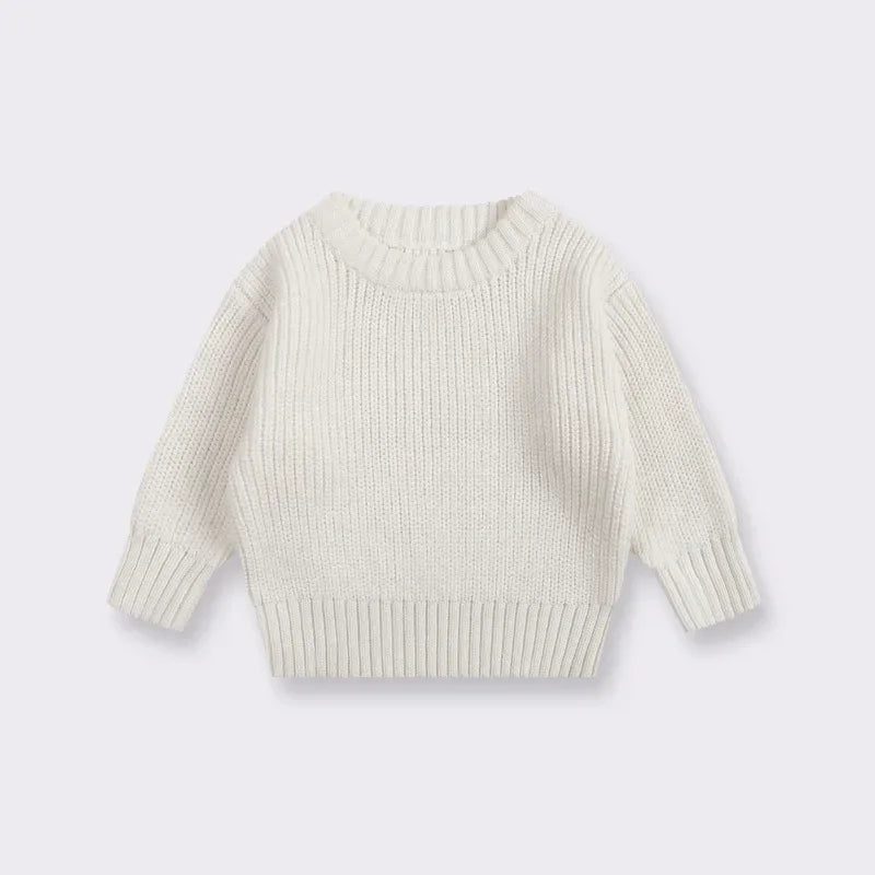 0-7T Toddler Kid Baby Boy Girl Winter Clothes Newborn Baby Sweater Infant Knit Pullover Top Casual Basic Top Knitwear Outfit
