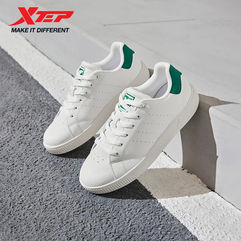 Xtep Skateboarding Shoes For Women 2025 Summer Lightweight Durability Leisure Fashion Lace Up Street Stlye Shoes 874118310012