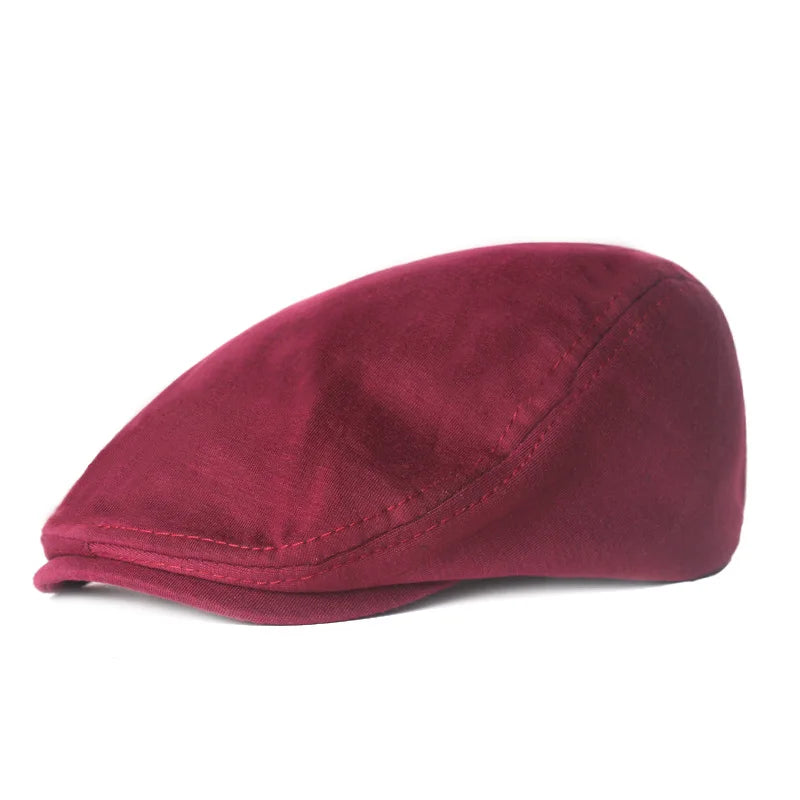 Solid Color Simple Felt Peaked Cap Women Men Autumn Newsboy Cap Dad Leisure Beret Caps Winter Warm Green Advance Hats