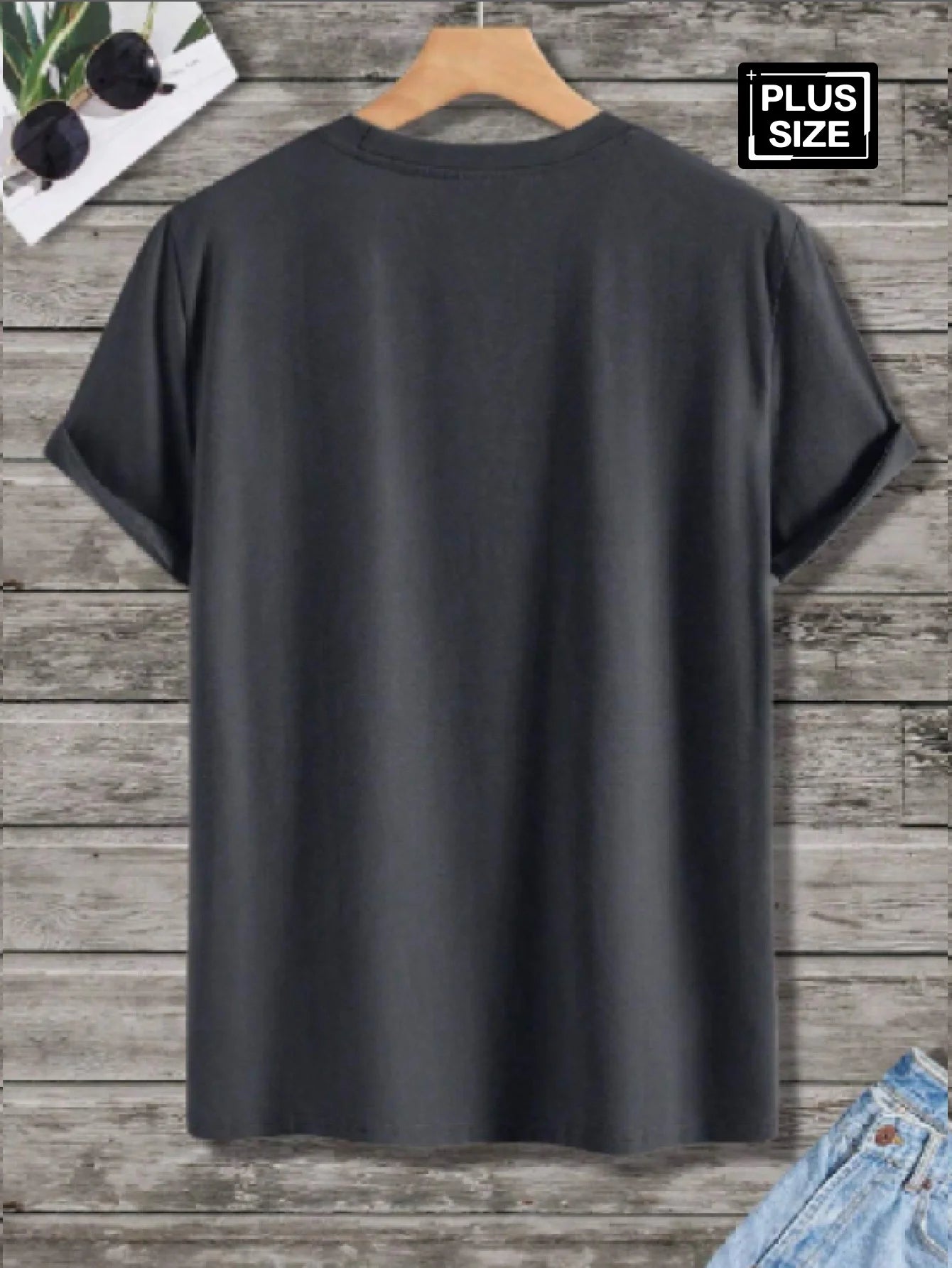 Men's summer 100% pure cotton fashionable casual sports loose Calvin letter pattern print round neck short sleeved T-shirt top