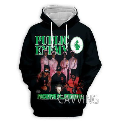 New Fashion Women/Men's 3D Print  Public Enemy  Hoodies Hooded Sweatshirts Harajuku Hoodie Sweatshirts Tops Clothing