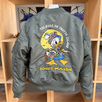 Supzoom New Arrival Rib Sleeve Zipper Top Fashion Embroidery Loose Cardigan Casual Pilot Ins Bomber Baseball Jacket