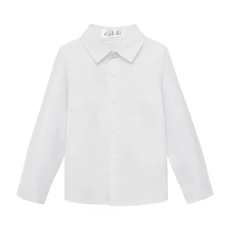 Boys Formal White 5Pieces/Set Jacket Vest Pants Bowtie+Pocket Cloth Wedding Birthday Party Dress Kids Host Performance Costume