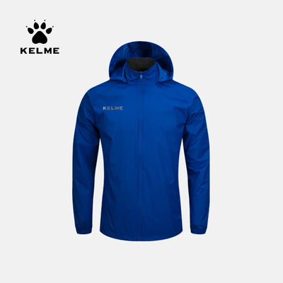 KELME Men's Waterproof Jacket  Windbreaker Soccer Training Lightweight  Training  Outwear Quick Dry Coat  8163WT1001