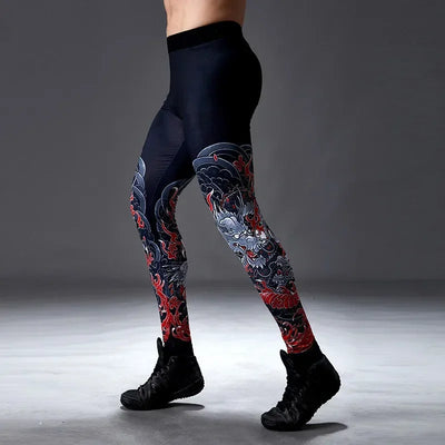 Spring Autumn Men Running Tights GYM Camping Hiking Pants Male Basketball Football Soccer Fitness Exercise Sport Long Leggings 8