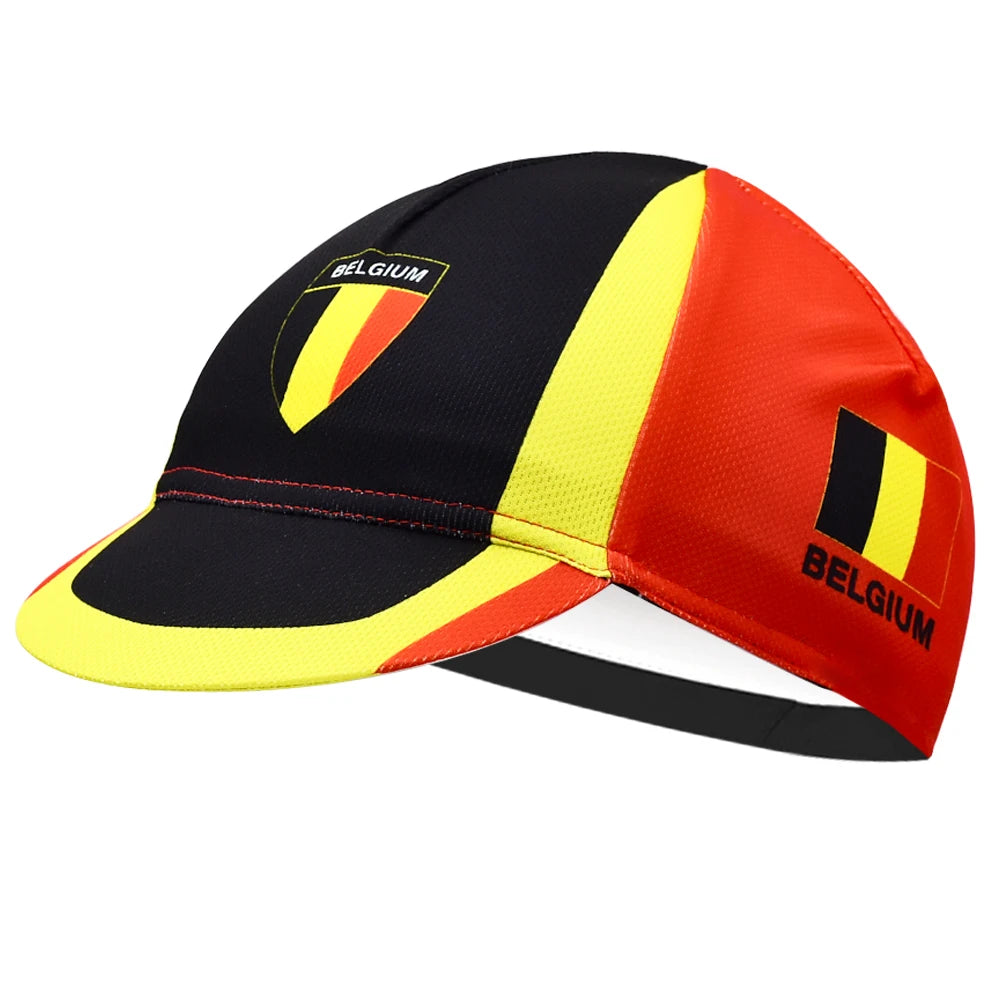 Classic Retro Belgium Cycling Cap Summer Breathable Racing MTB Bicycle Hat