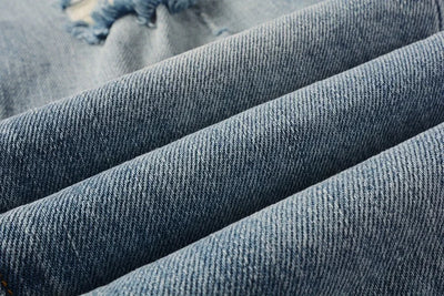 Light Blue Ripped American Jeans 9075 Brand Casual Pants